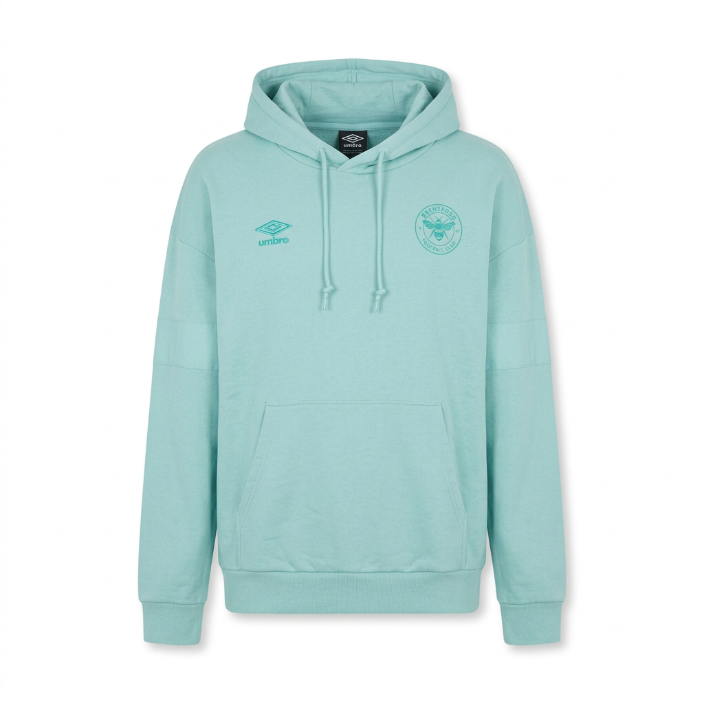 Brentford 2023-24 Aqua Premier Hoodie - Detail