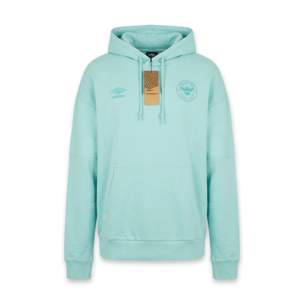 Brentford 2023-24 Aqua Premier Hoodie - Detail 2