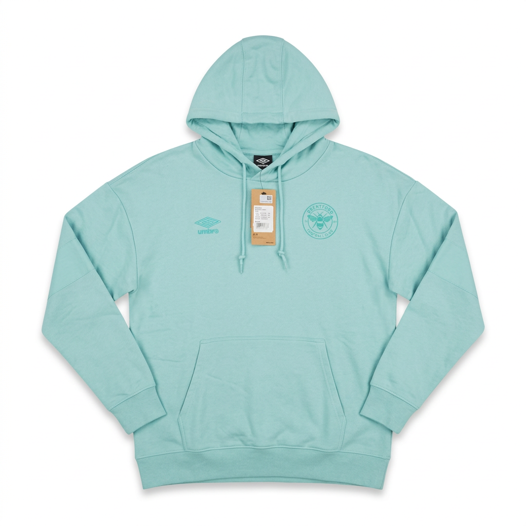 Brentford 2023-24 Aqua Premier Hoodie - Front