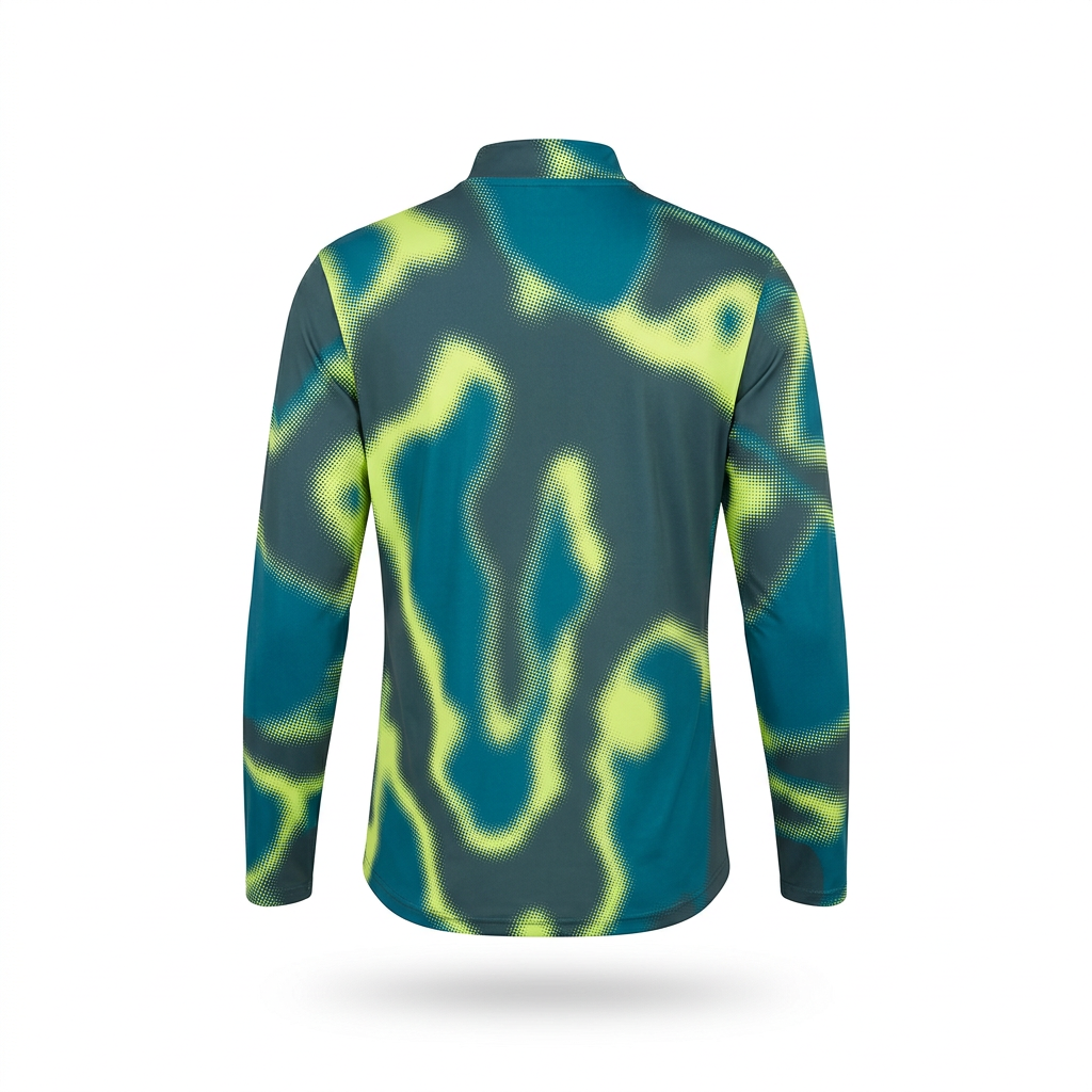Brentford 2024-25 Umbro Deep Lagoon Layer 1/4 Zip Top - Back