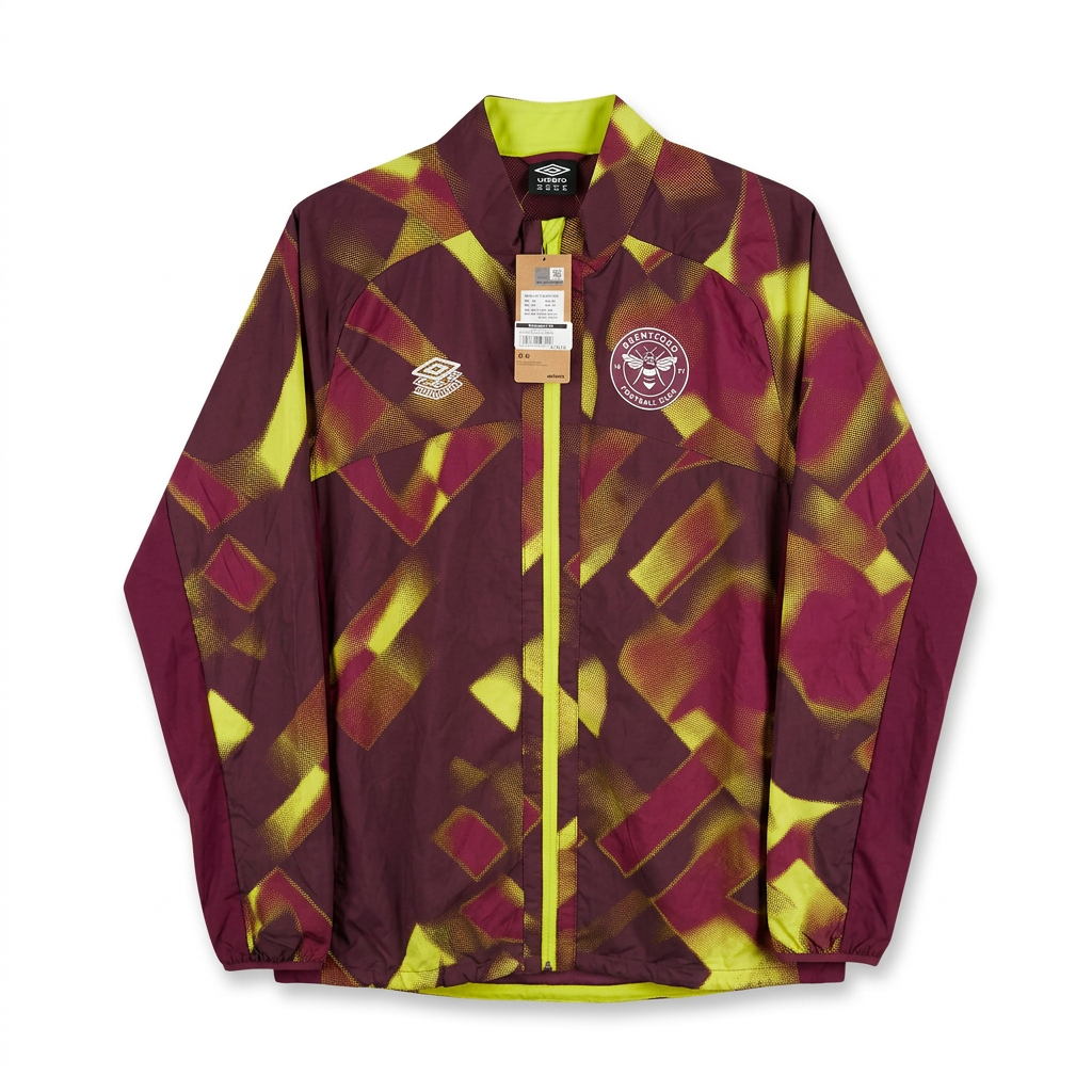 Brentford 2021-22 Umbro Purple Potion Premier Pro Jacket front