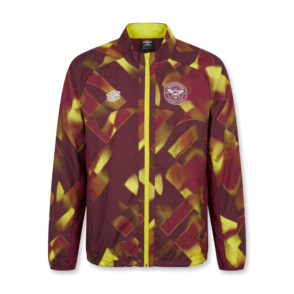 Brentford 2021-22 Umbro Purple Potion Premier Pro Jacket front alternate