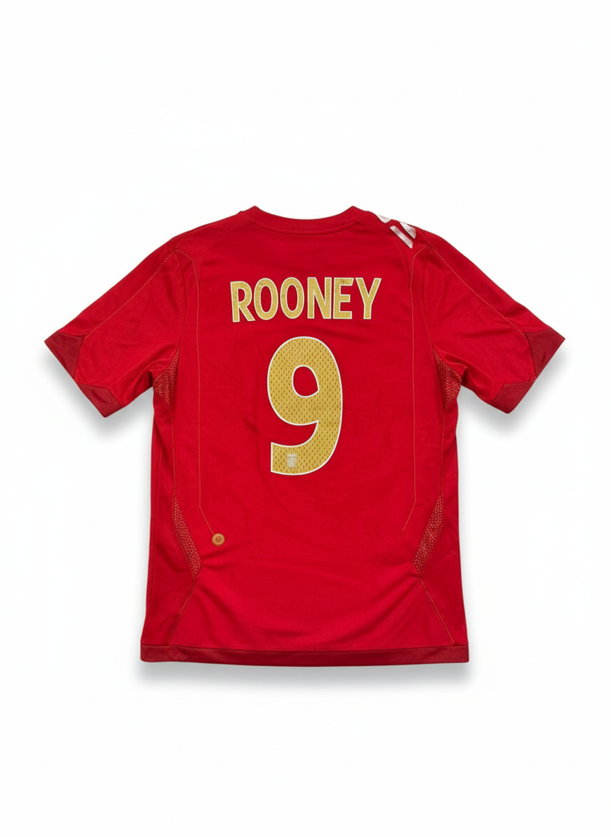 England 2006-08 Away Football Shirt - ROONEY 9 back