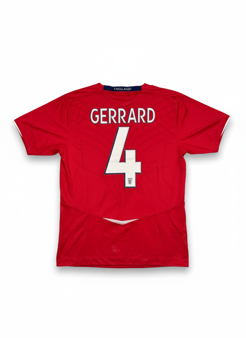 England 2008-10 Away Football Shirt - GERRARD 4 - Back