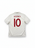 England 2009-10 Home Football Shirt - ROONEY 10 back