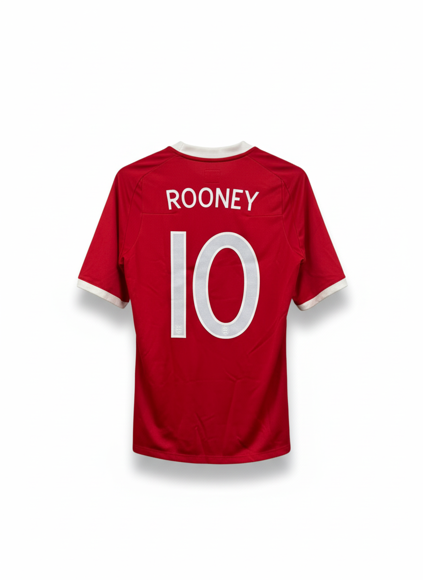 England 2010-11 Away Football Shirt - ROONEY 10 - Back