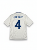 England 2010-11 Home Football Shirt - GERRARD 4 - Back