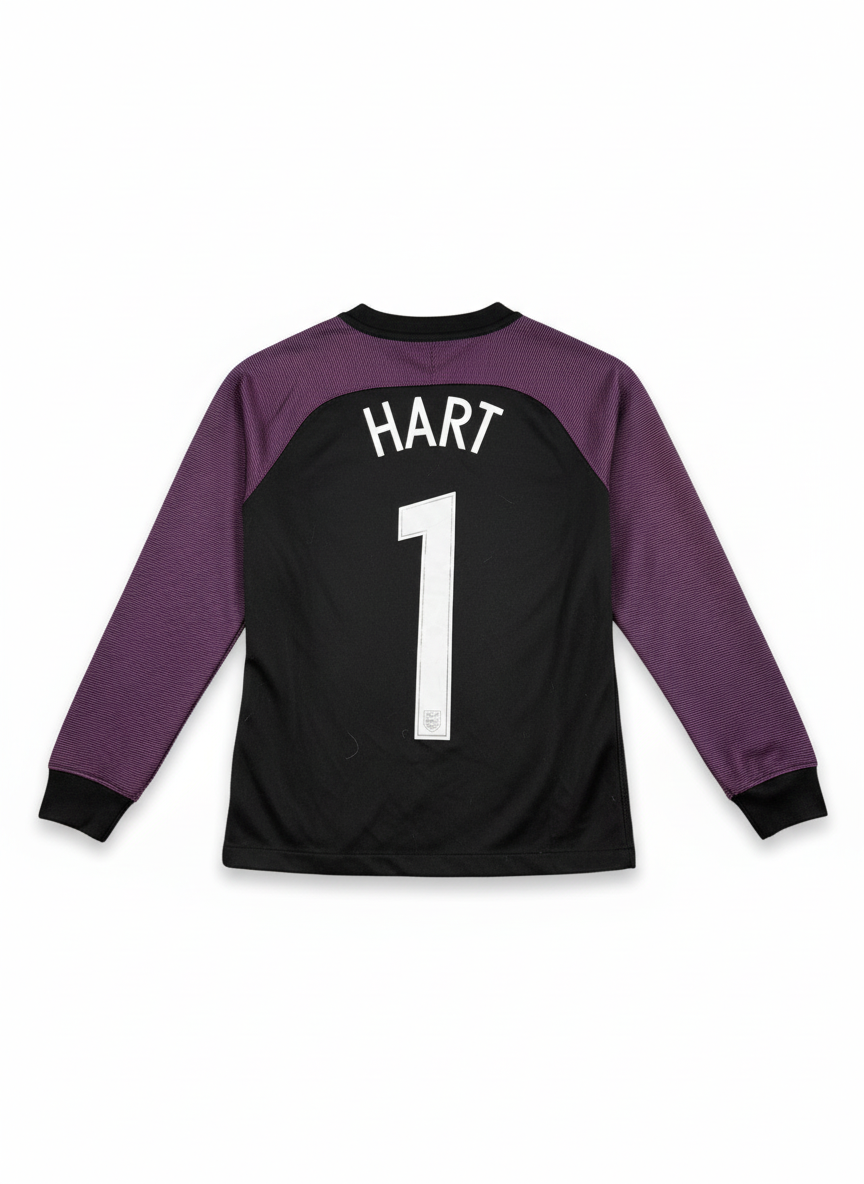 England 2016-18 GK Football Shirt HART 1 Back