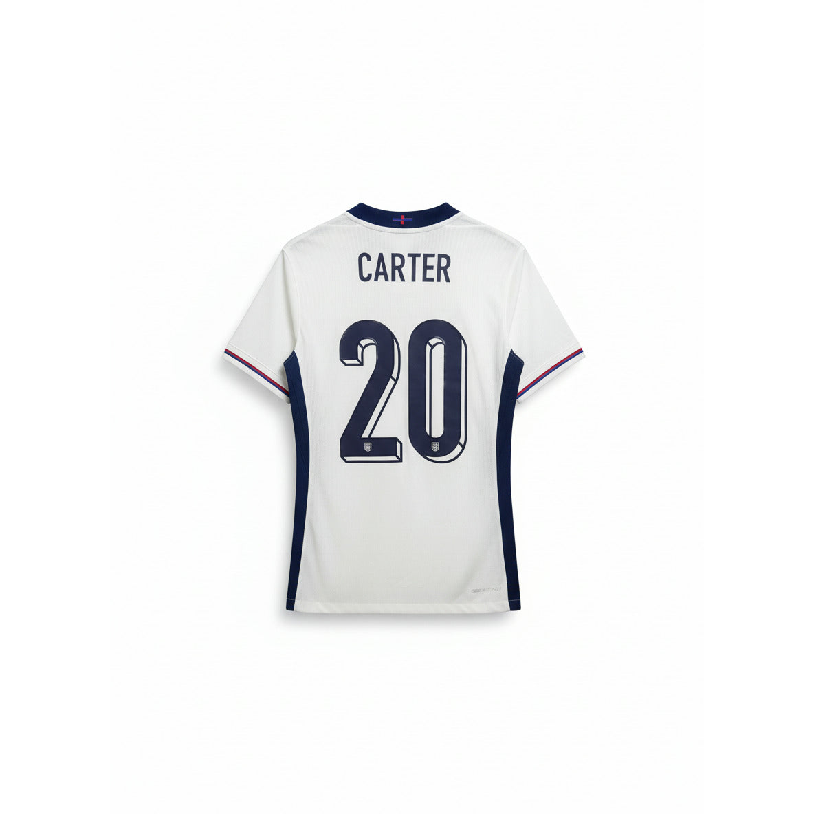 England 2020-21 Home Football Shirt CARTER 20 Back