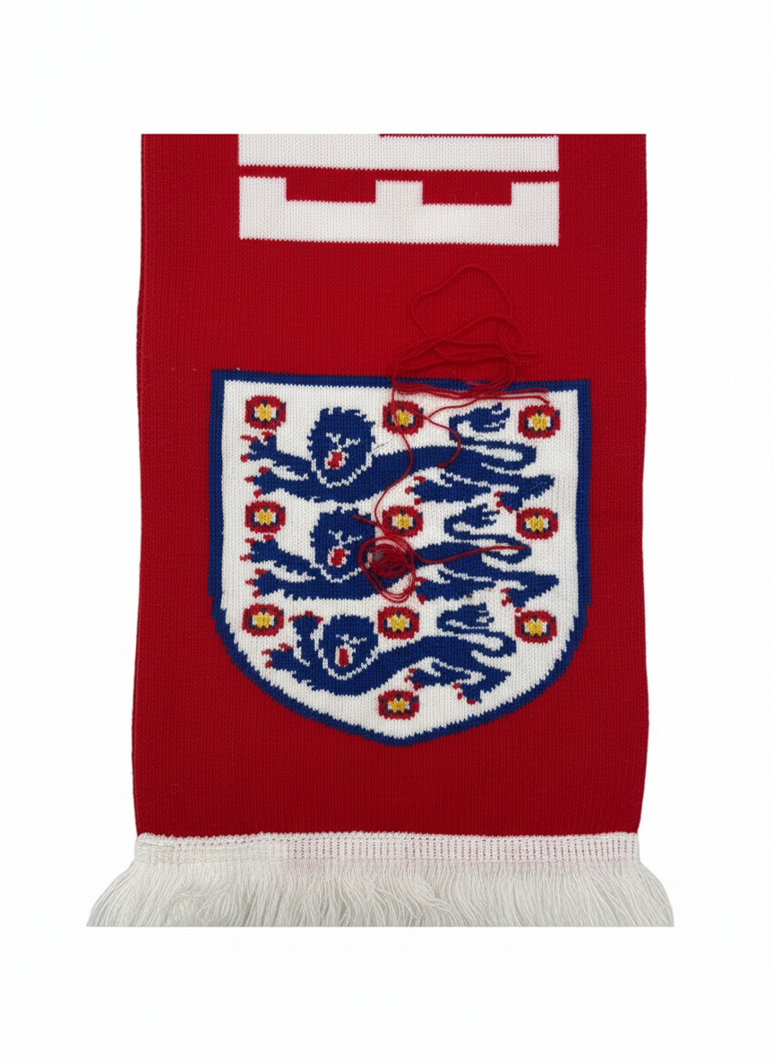 England & Belgium 2024 Scarf - Detail