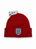 England Adults Red Beanie - Back with tag