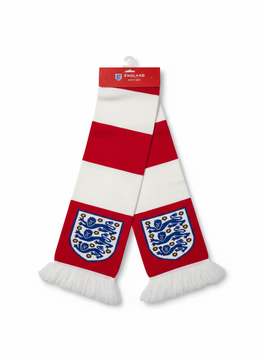 England Football Scarf Red - Detail