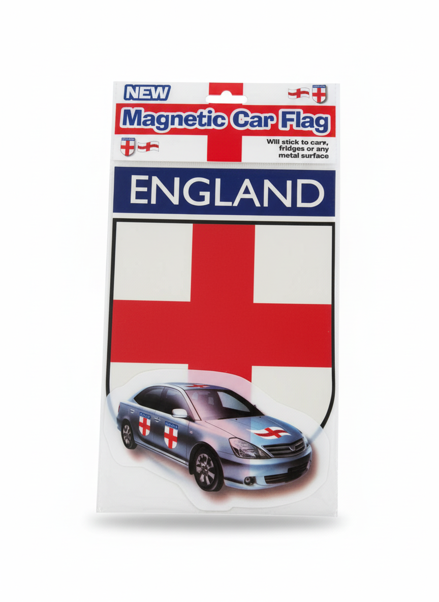 England Magnetic Flag - Front packaging
