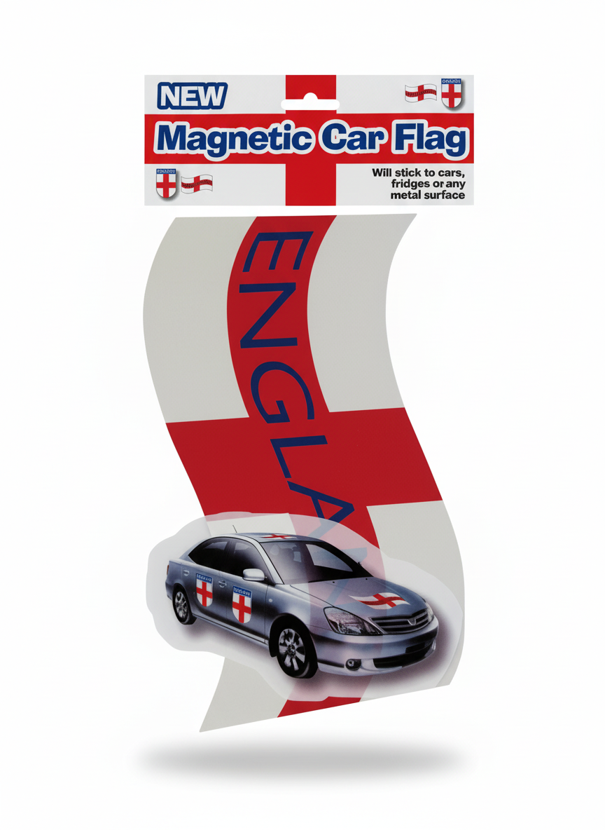 England Unknown Magnetic Flag - One Size - Packaging