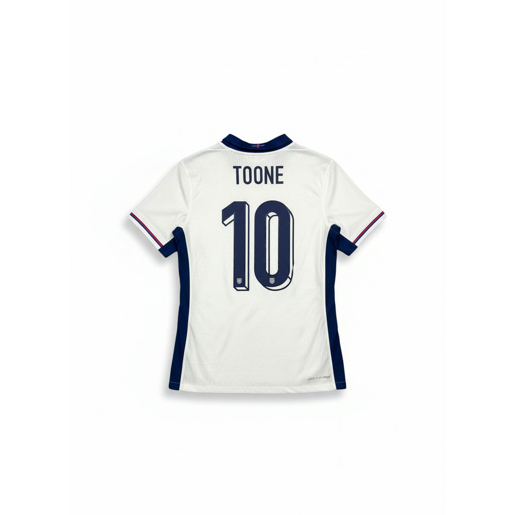 England Women 2023-24 Home Football Shirt - TOONE 10 - Back