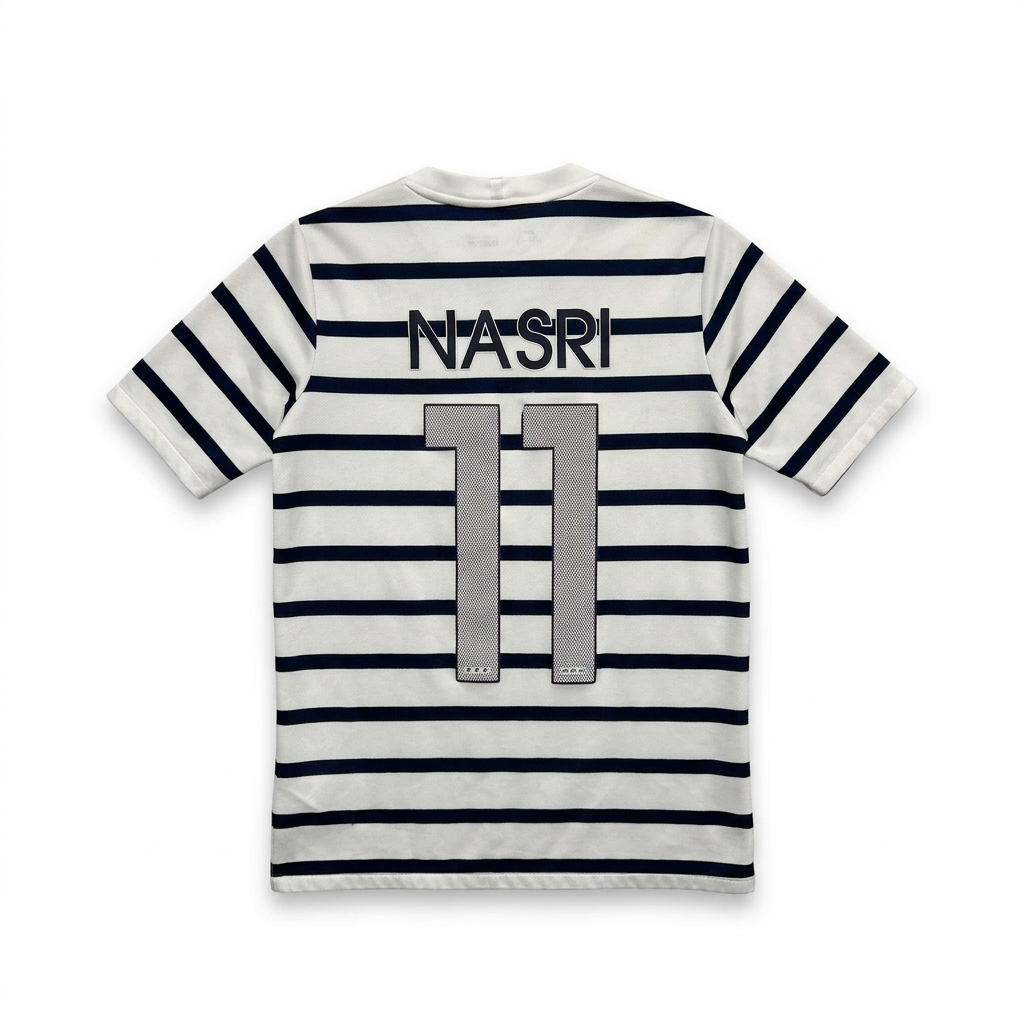 France 2011-12 Away Football Shirt NASRI 11 Back