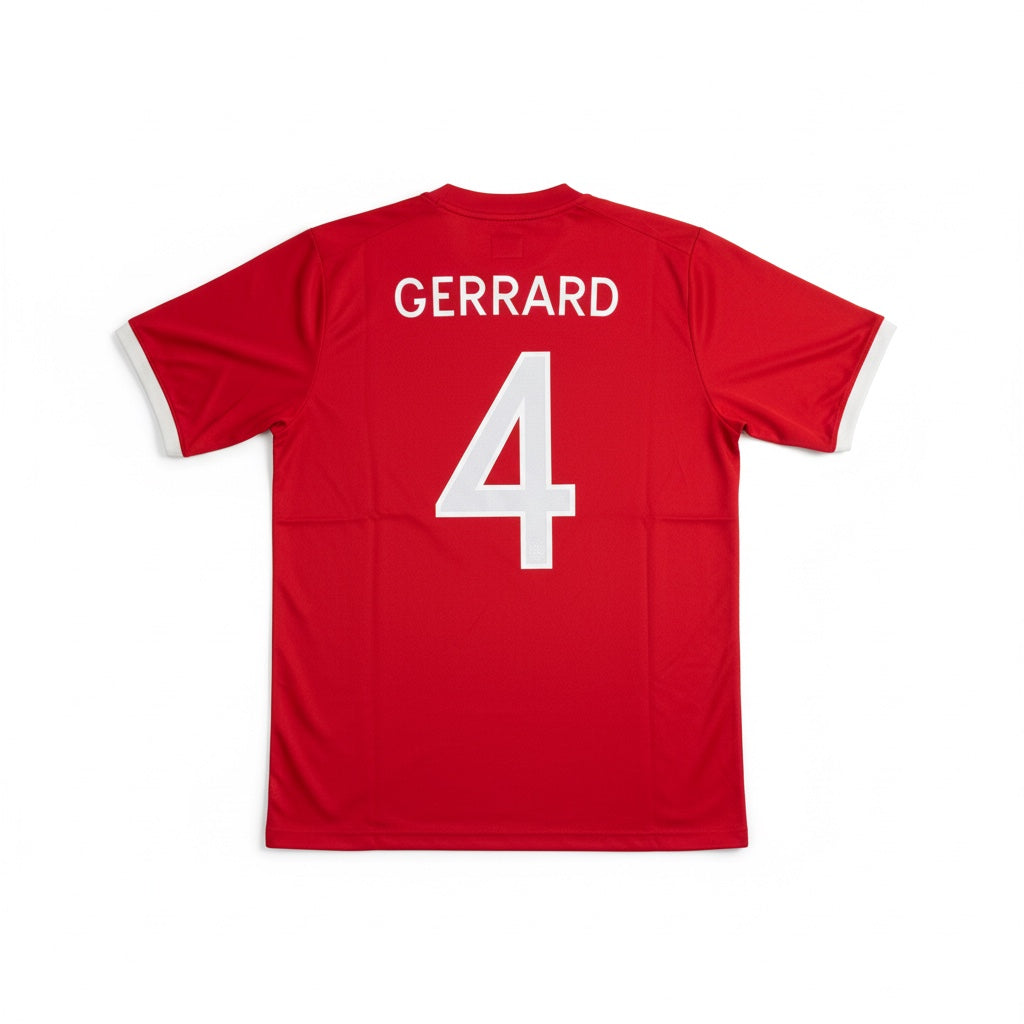England 2010-11 Away Football Shirt - GERRARD 4 (8/10)