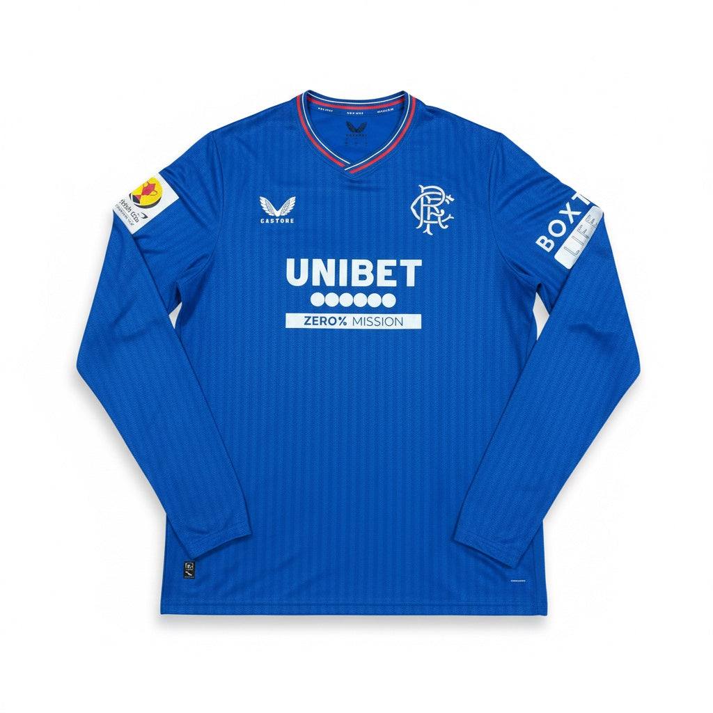 Rangers 2023/24 Home L/S Football Shirt - GOLDSON 6 - Front