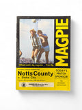 Notts County vs Stoke City 1982/83 match day programme