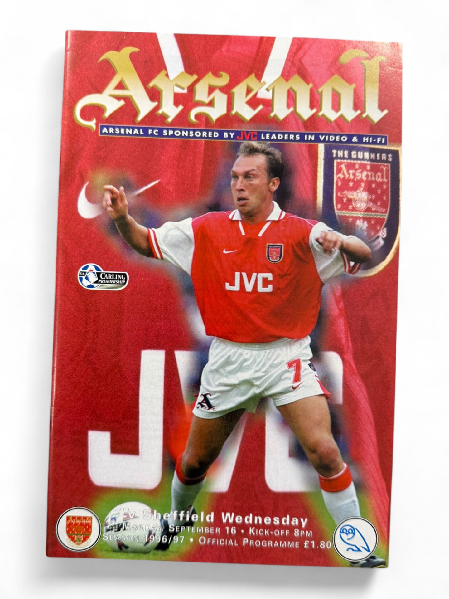 Arsenal vs Sheffield Wednesday 1996/97 match day programme