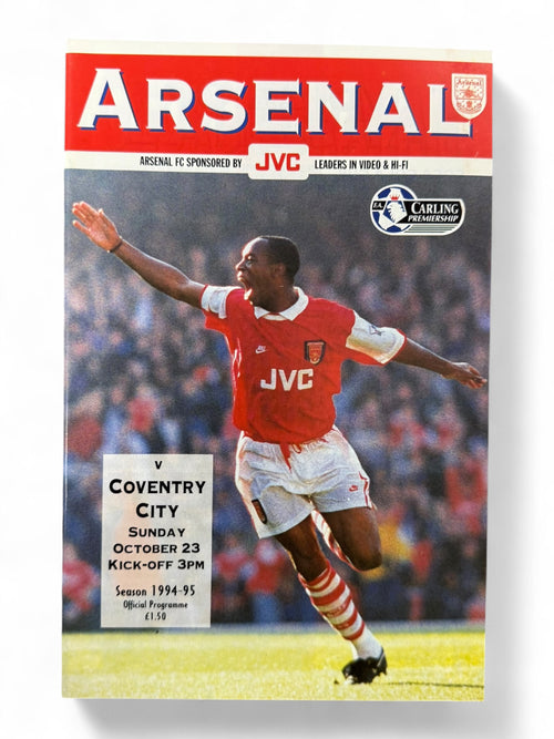Arsenal vs Coventry City 1994/95 match day programme