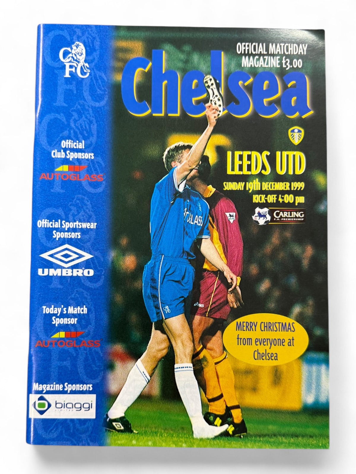 Chelsea vs Leeds United 1999/2000 match day programme