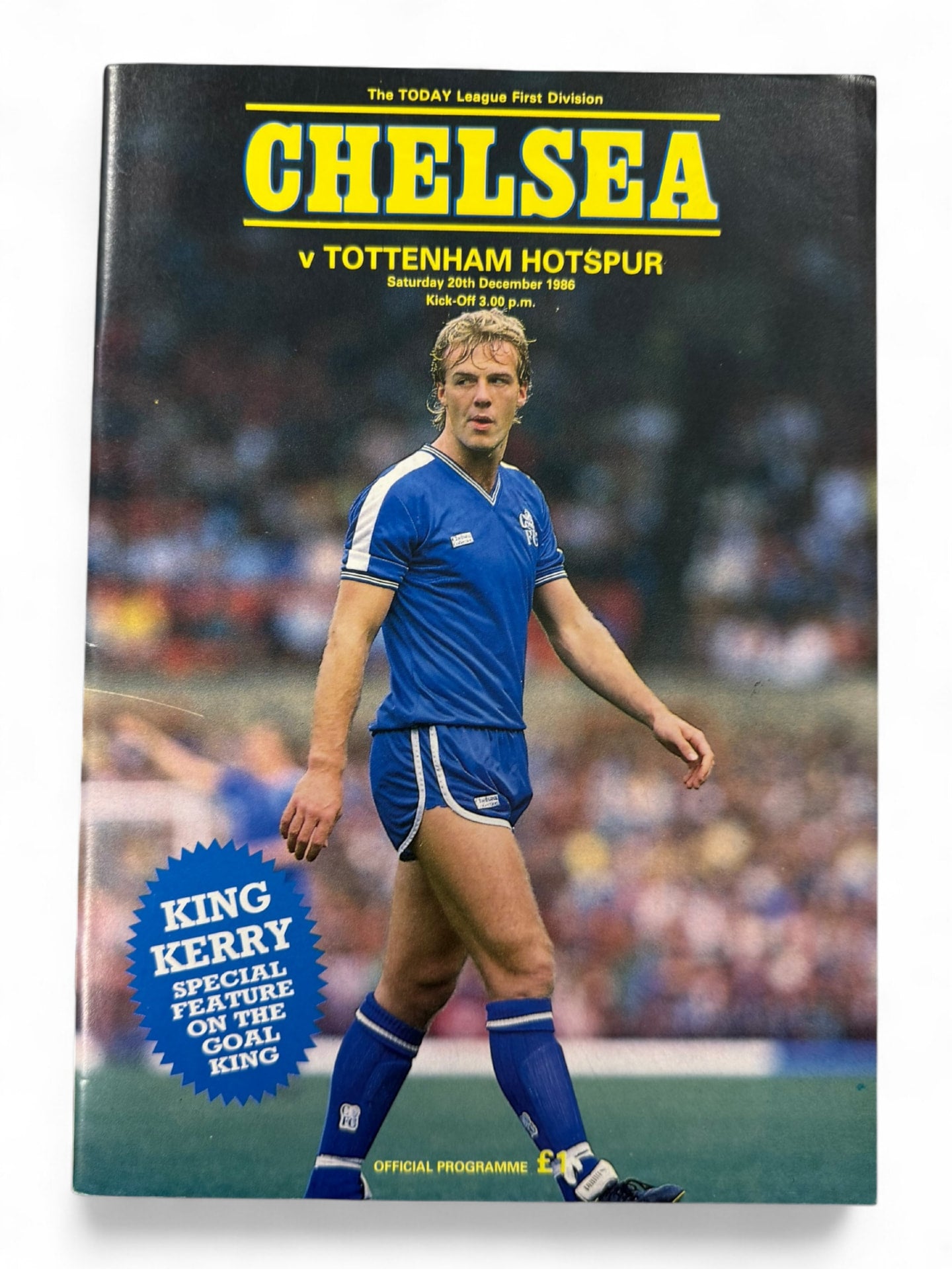 Chelsea vs Tottenham Hotspur 1986/87 match day programme