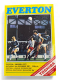Everton vs Swansea City 1981/82 programme