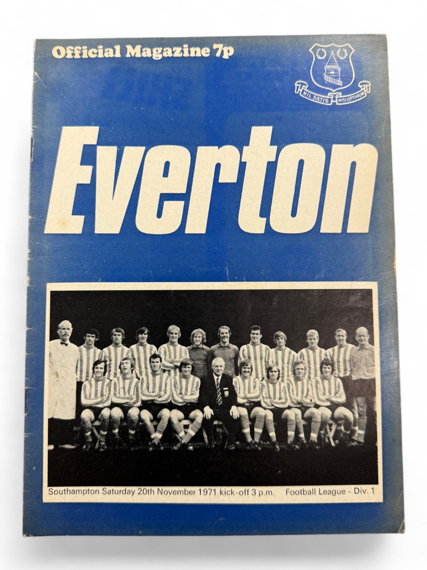 Everton vs Southampton 1971/72 programme