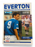 Everton vs Tottenham Hotspur 1990/91 programme