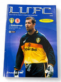 Leeds United vs Middlesbrough 1999/2000 match day programme