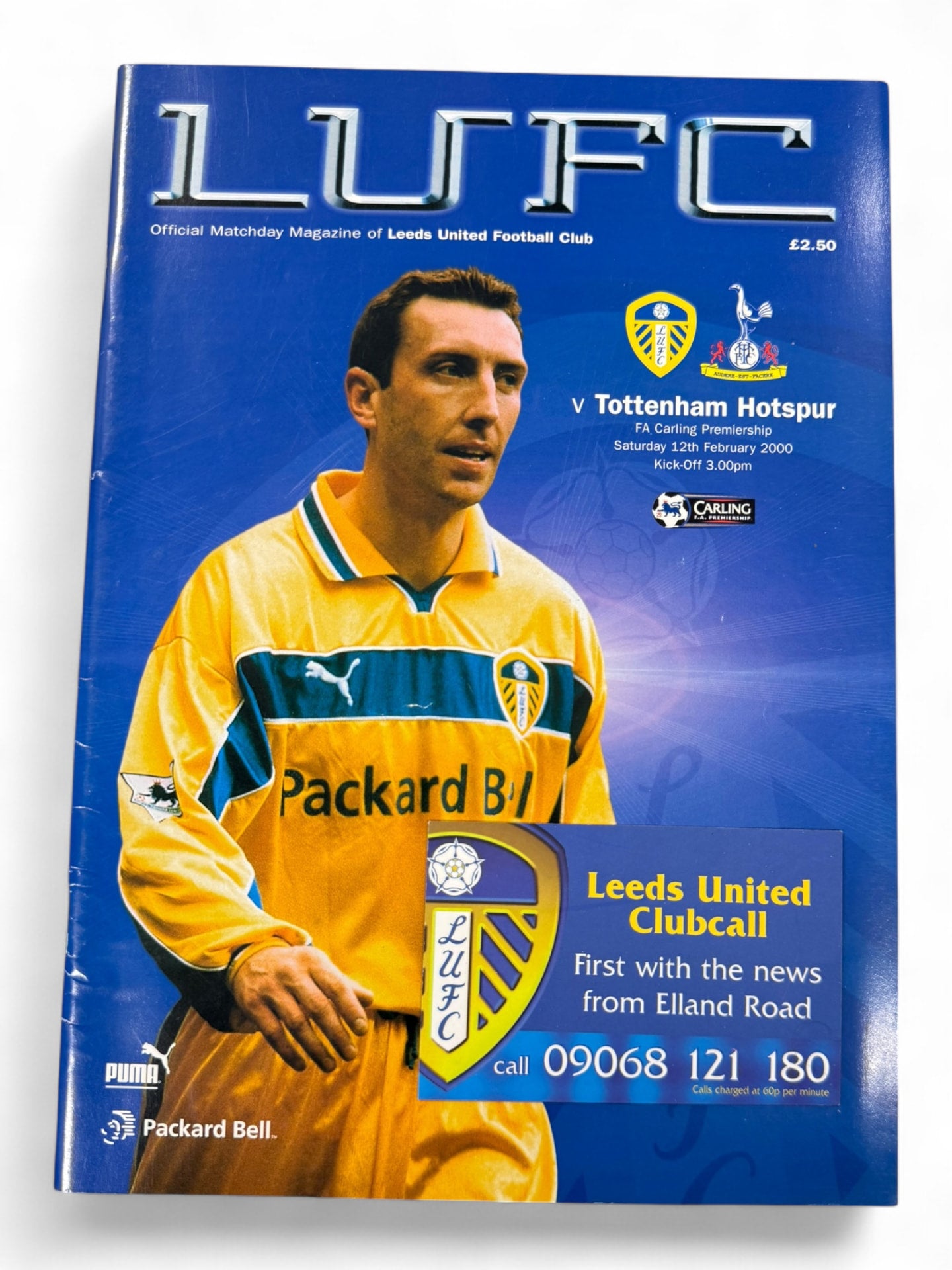 Leeds United vs Tottenham Hotspur 1999/2000 match day programme
