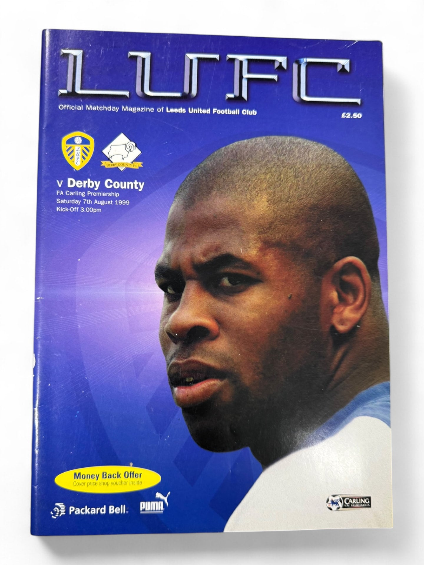 Leeds United vs Derby County 1999/2000 match day programme