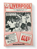 Liverpool vs Manchester City 1980/81 match day programme