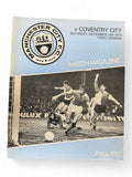 Manchester City vs Coventry City 1975/76 match day programme