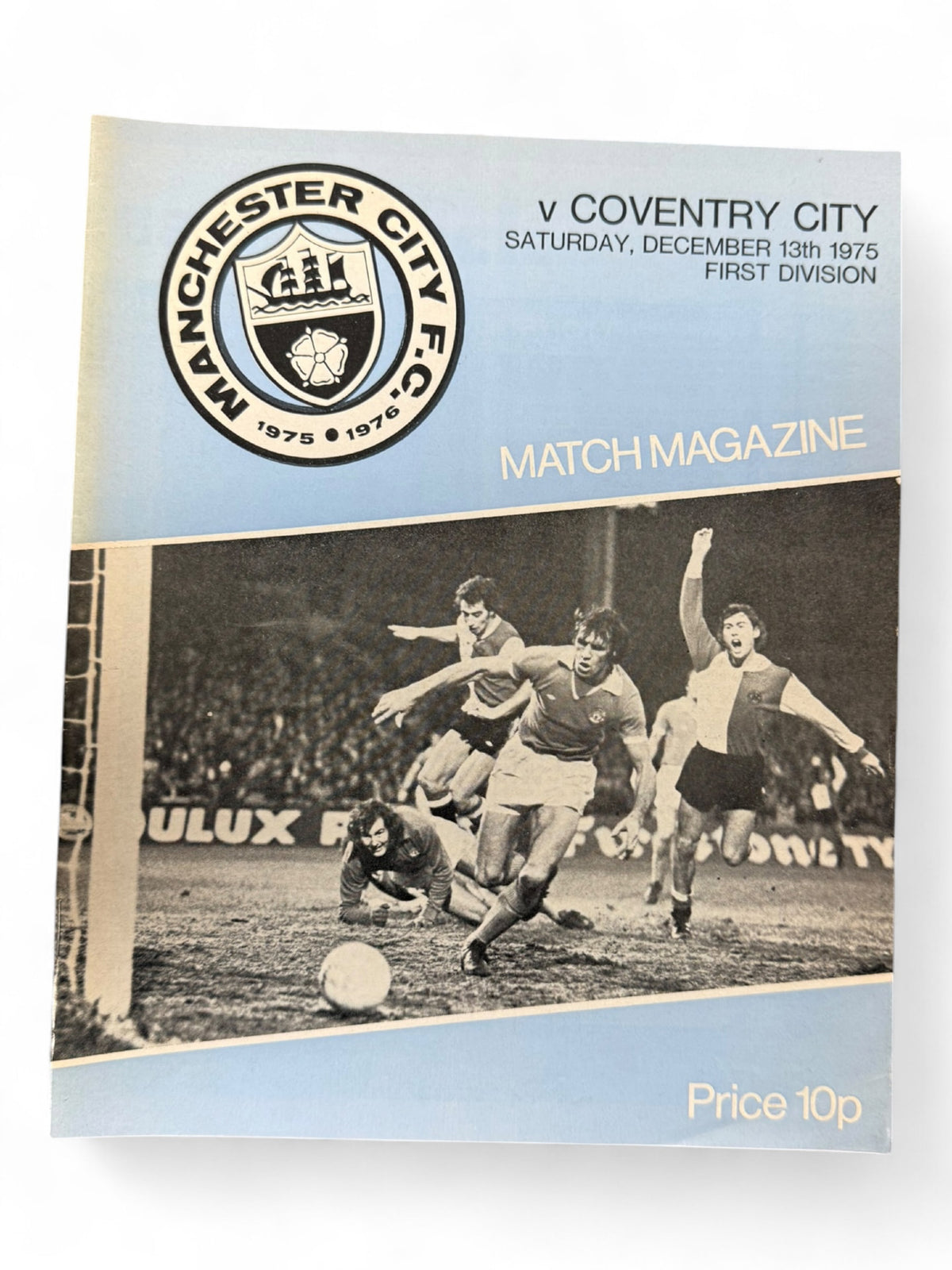 Manchester City vs Coventry City 1975/76 match day programme