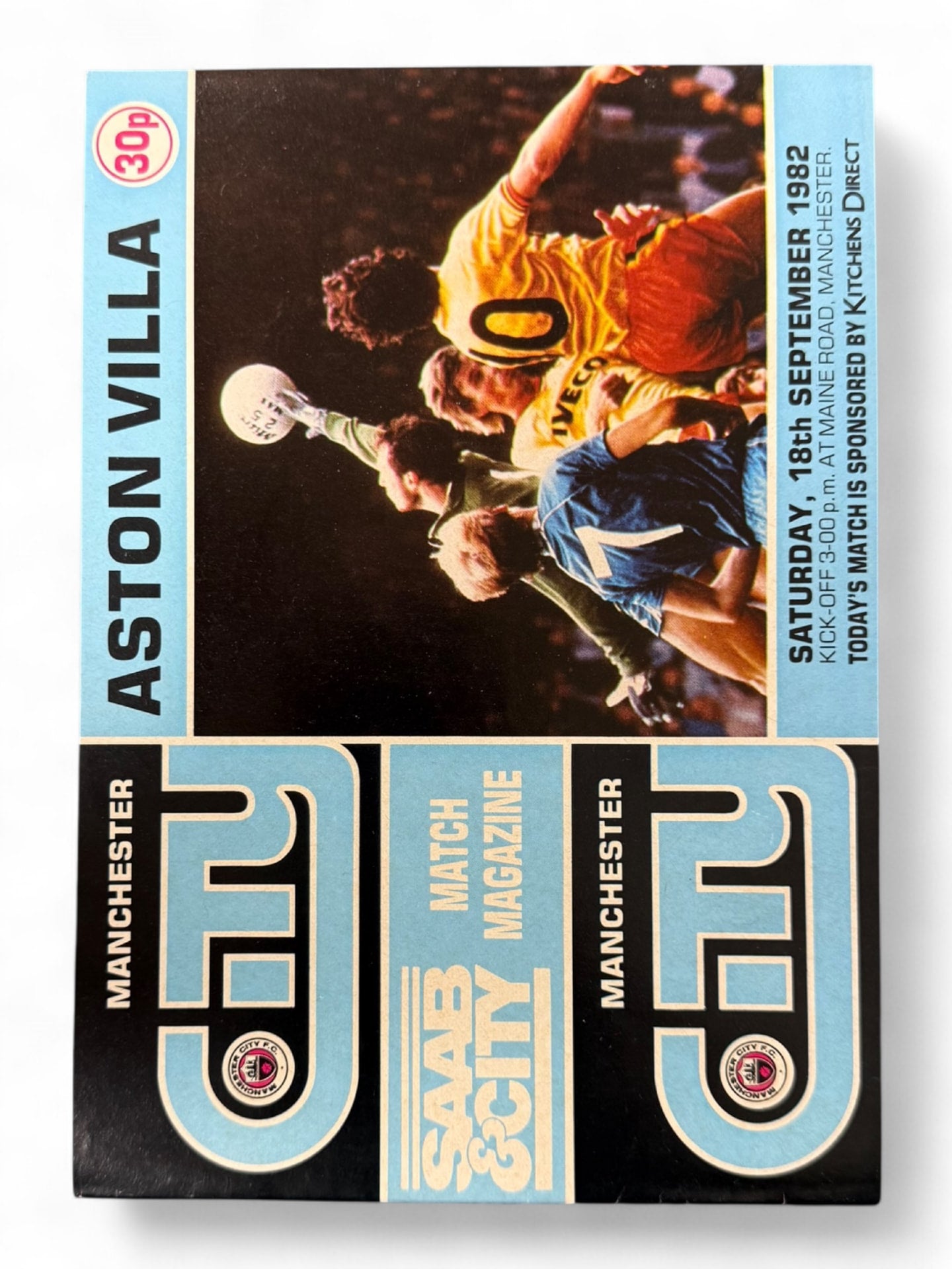 Manchester City vs Aston Villa 1982/83 match day programme
