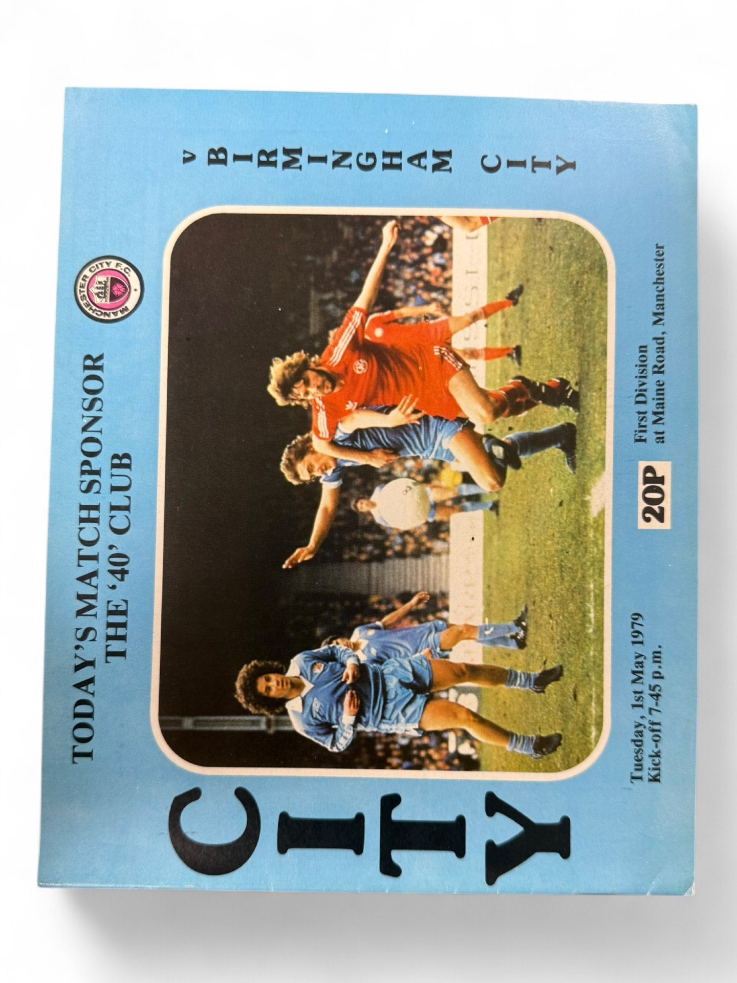 Manchester City vs Birmingham City 1978/79 match day programme