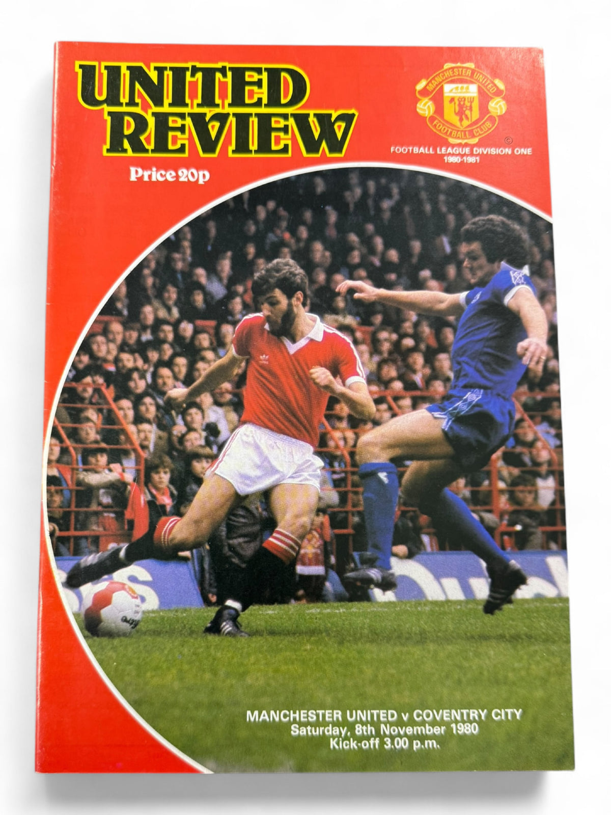 Manchester United vs Coventry City 1980/81 match day programme