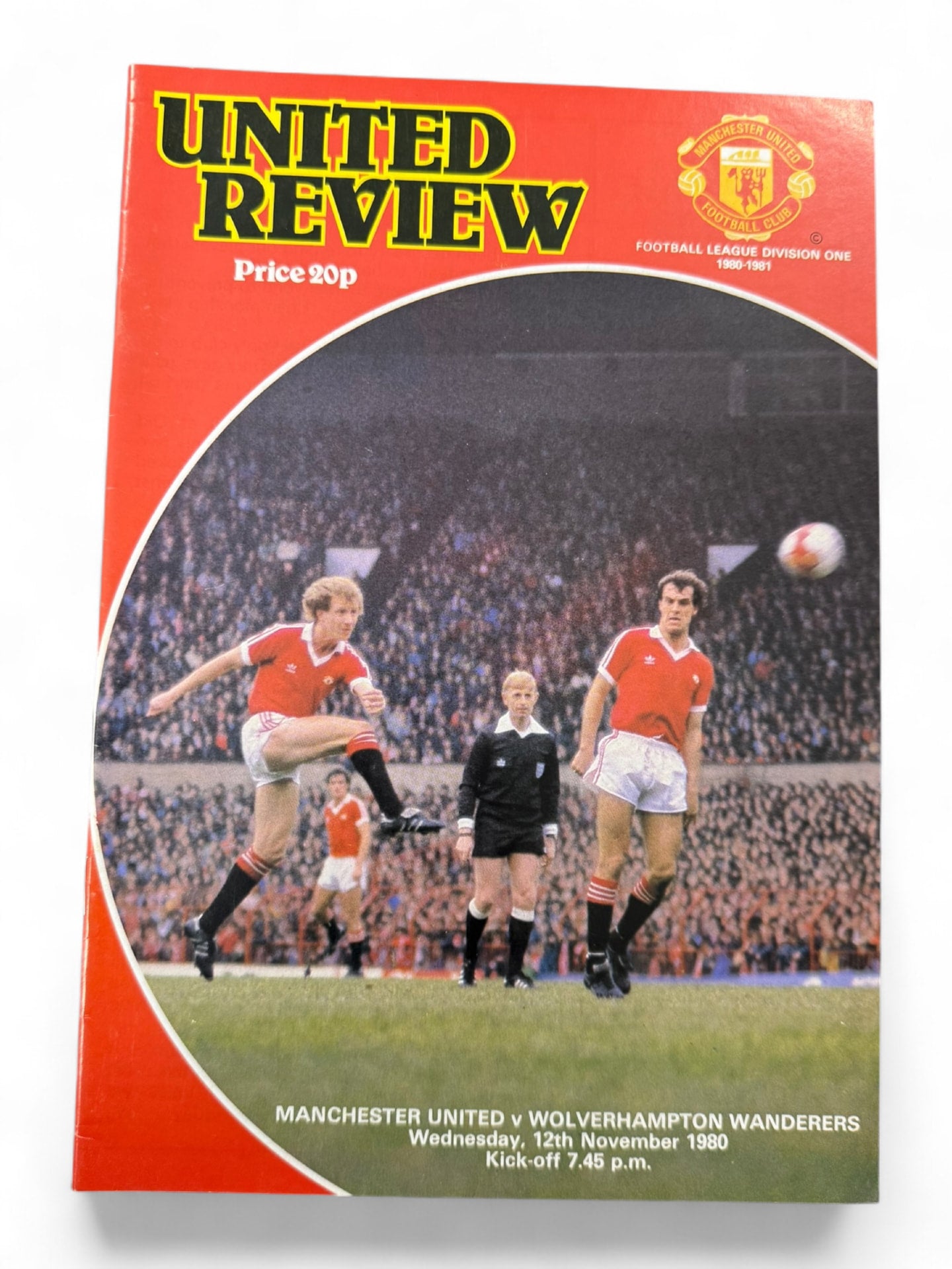 Manchester United vs Wolverhampton Wanderers 1980/81 match day programme