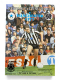 Newcastle United vs Manchester City 1983/84 match day programme