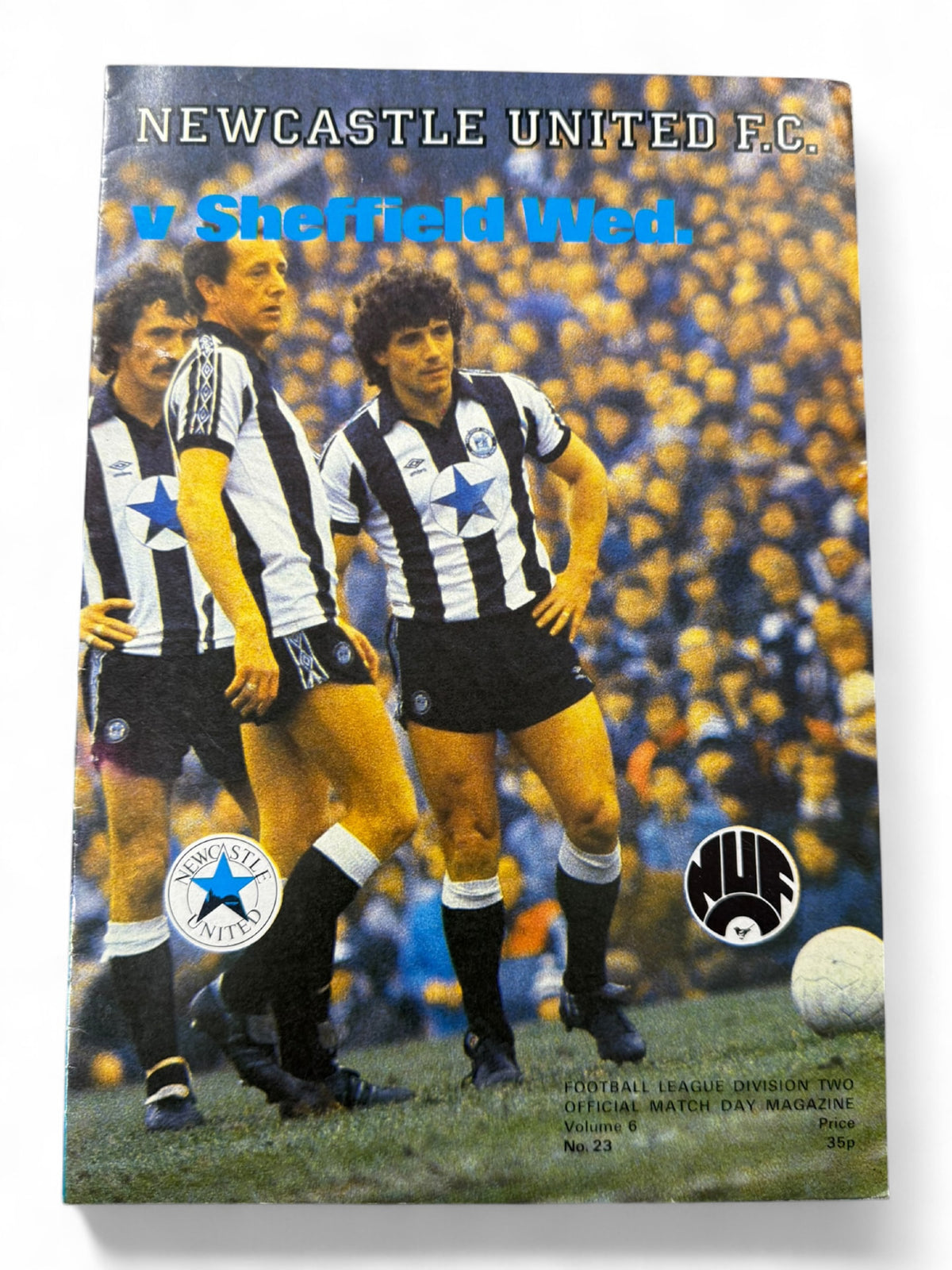 Newcastle United vs Sheffield Wednesday 1982/83 match day programme