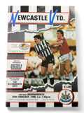 Newcastle United vs Bournemouth 1989/90 match day programme
