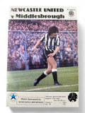 Newcastle United vs Middlesbrough 1983/84 match day programme