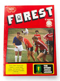 Nottingham Forest vs Luton Town 1984/85 programme