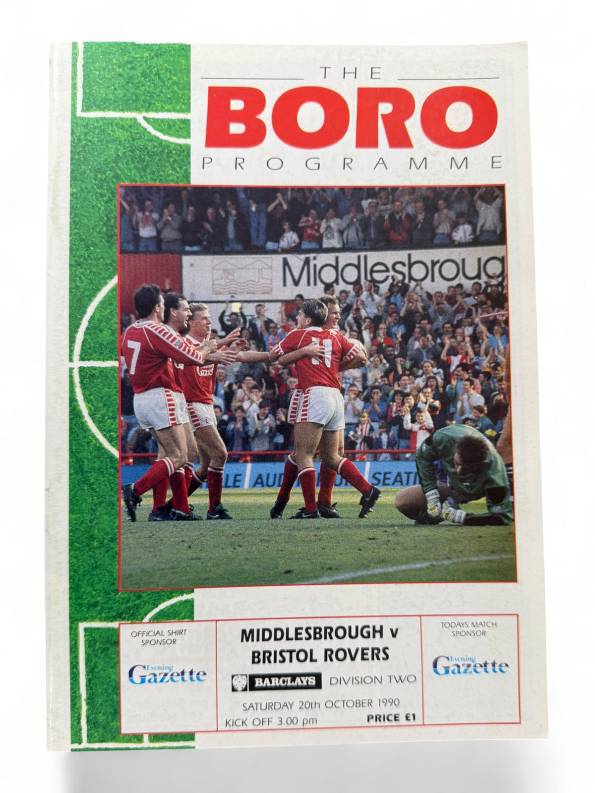 Middlesbrough v Bristol Rovers 1990 programme