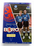 Middlesbrough v Southampton 1993 programme