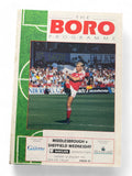 Middlesbrough v Sheffield Wednesday 1991 programme