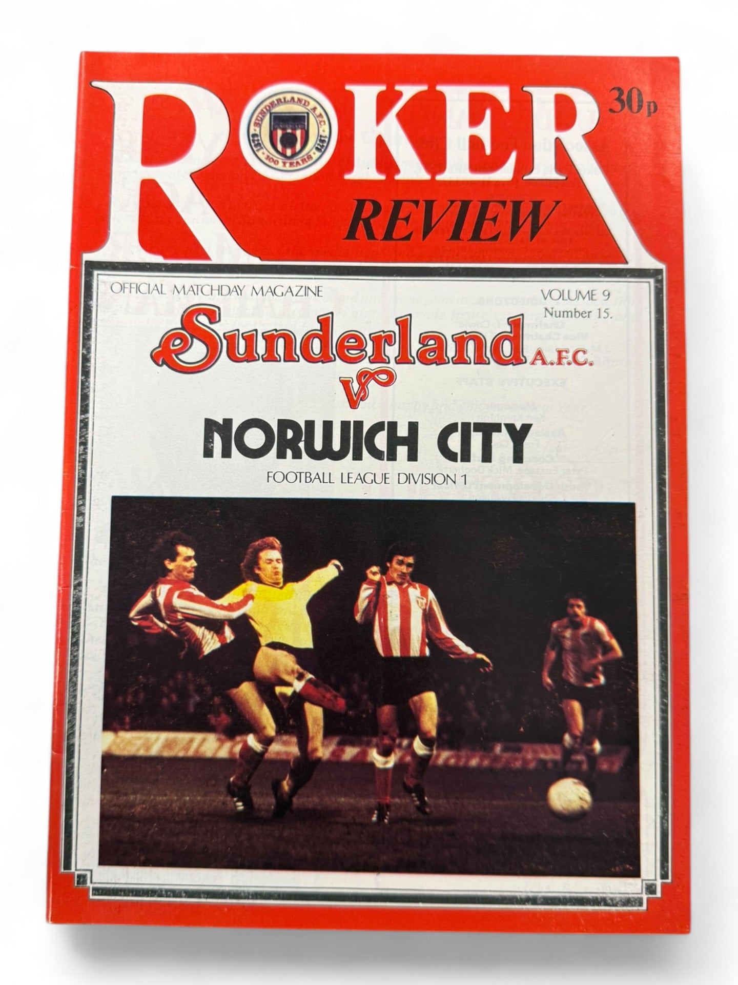 Sunderland v Norwich City Roker Review programme