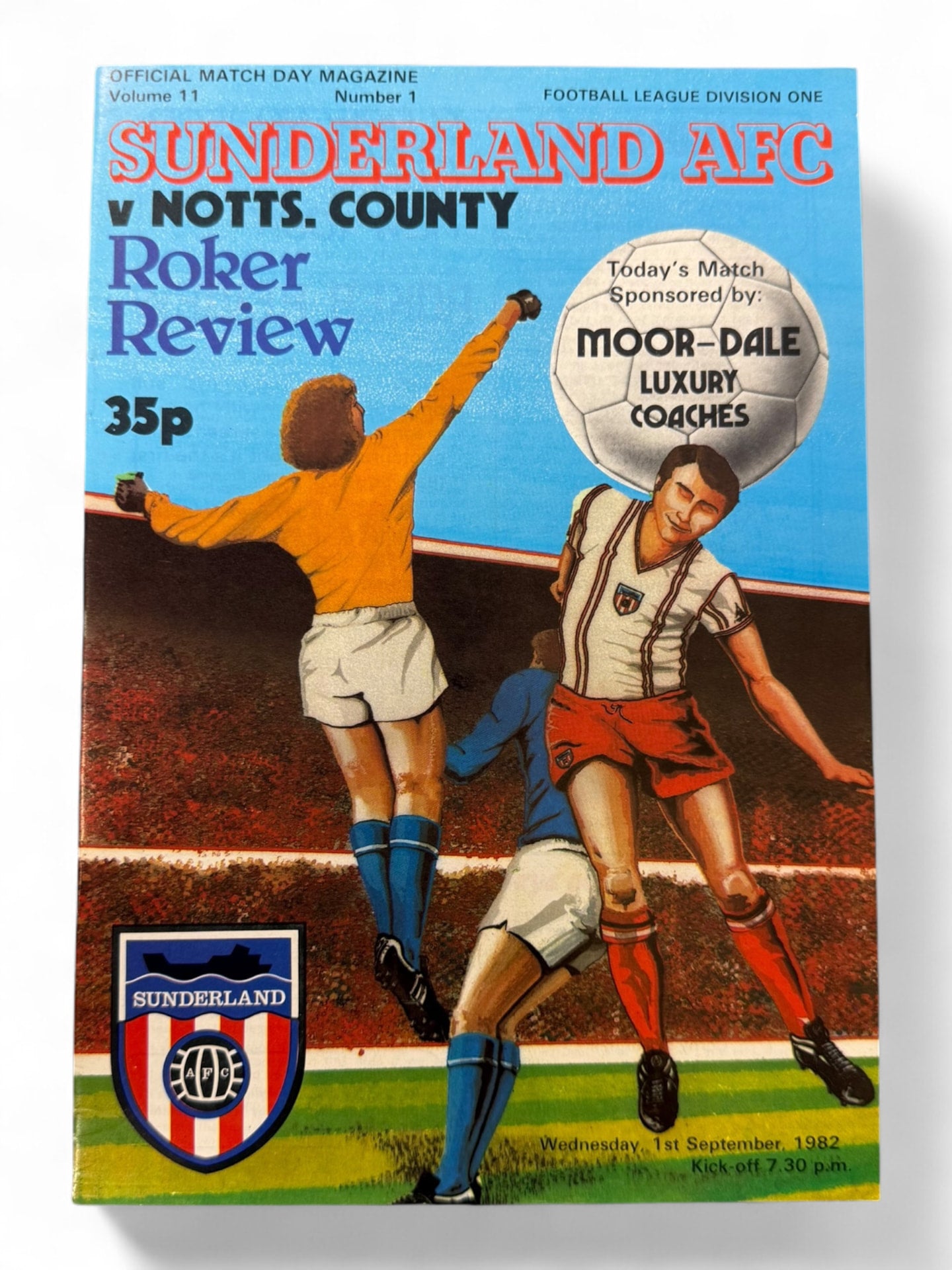 Sunderland v Notts County 1982 programme
